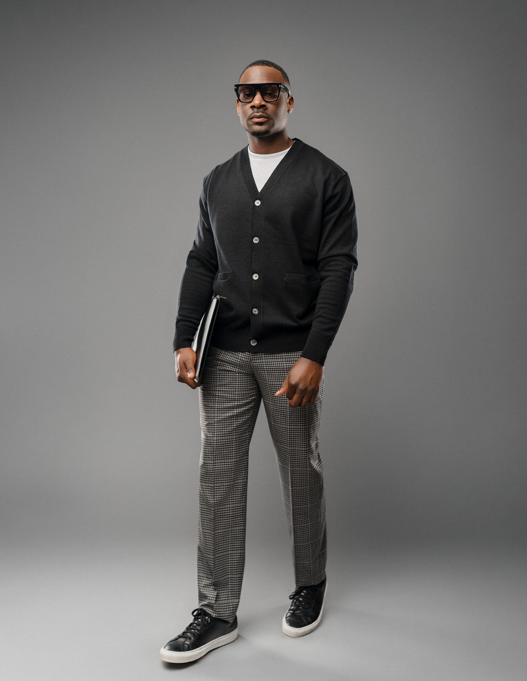 Men's Classic Cotton Cropped Cardigan