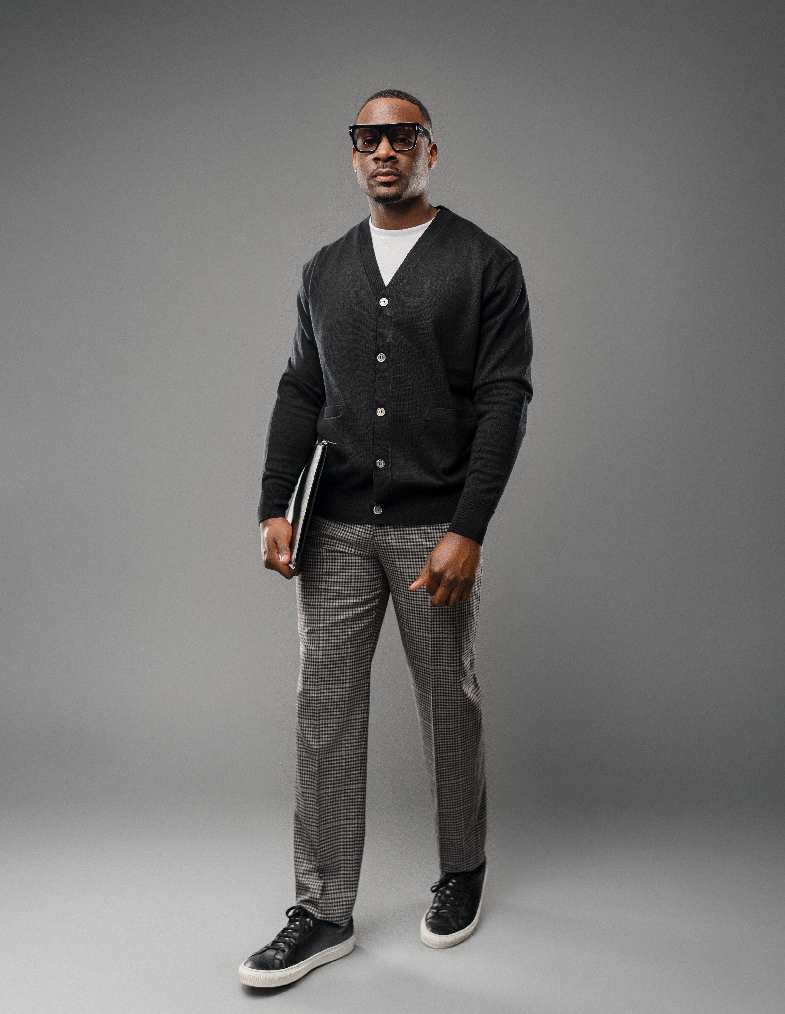 Men's Classic Cotton Cropped Cardigan