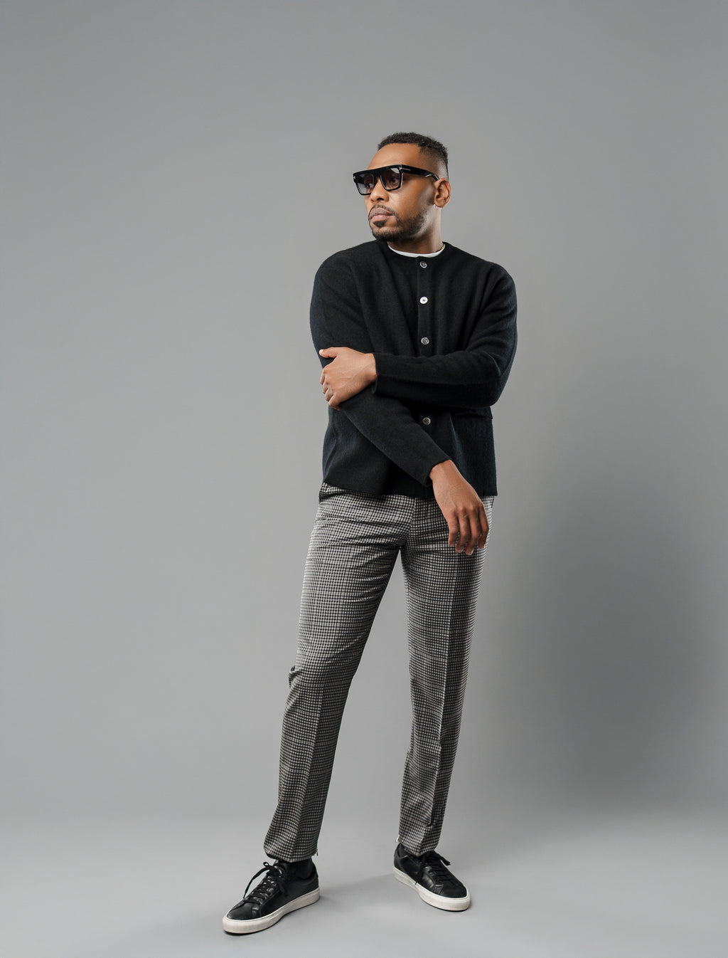 Men's Classic Cotton Cropped Cardigan