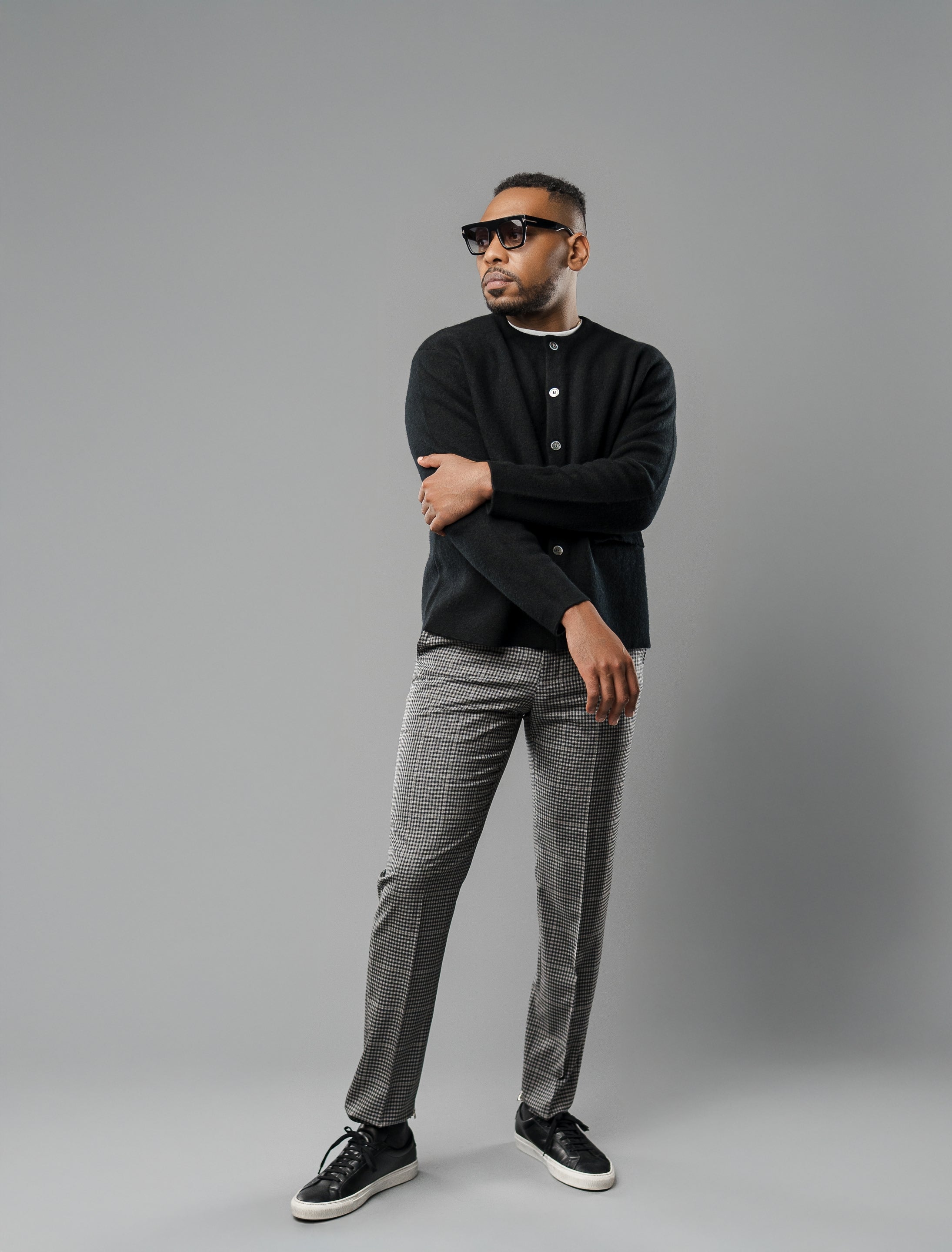 Men's Classic Cotton Cropped Cardigan