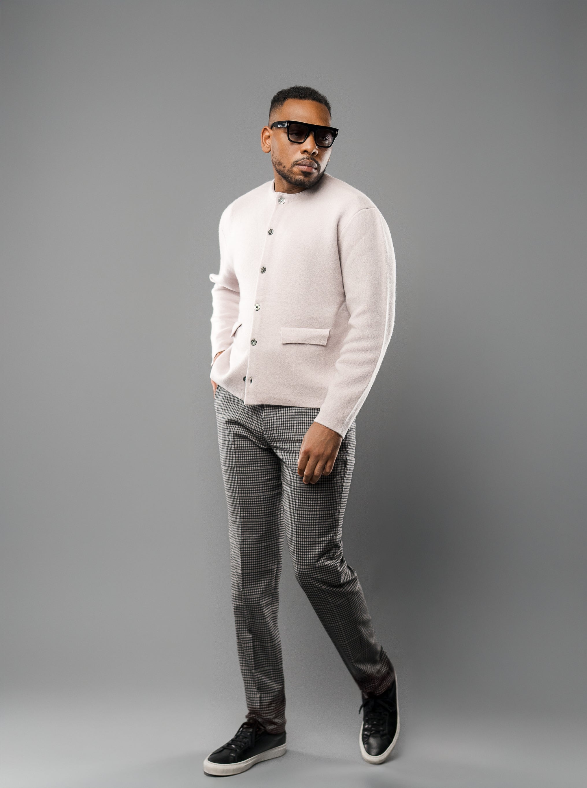 Men's Classic Cotton Cropped Cardigan
