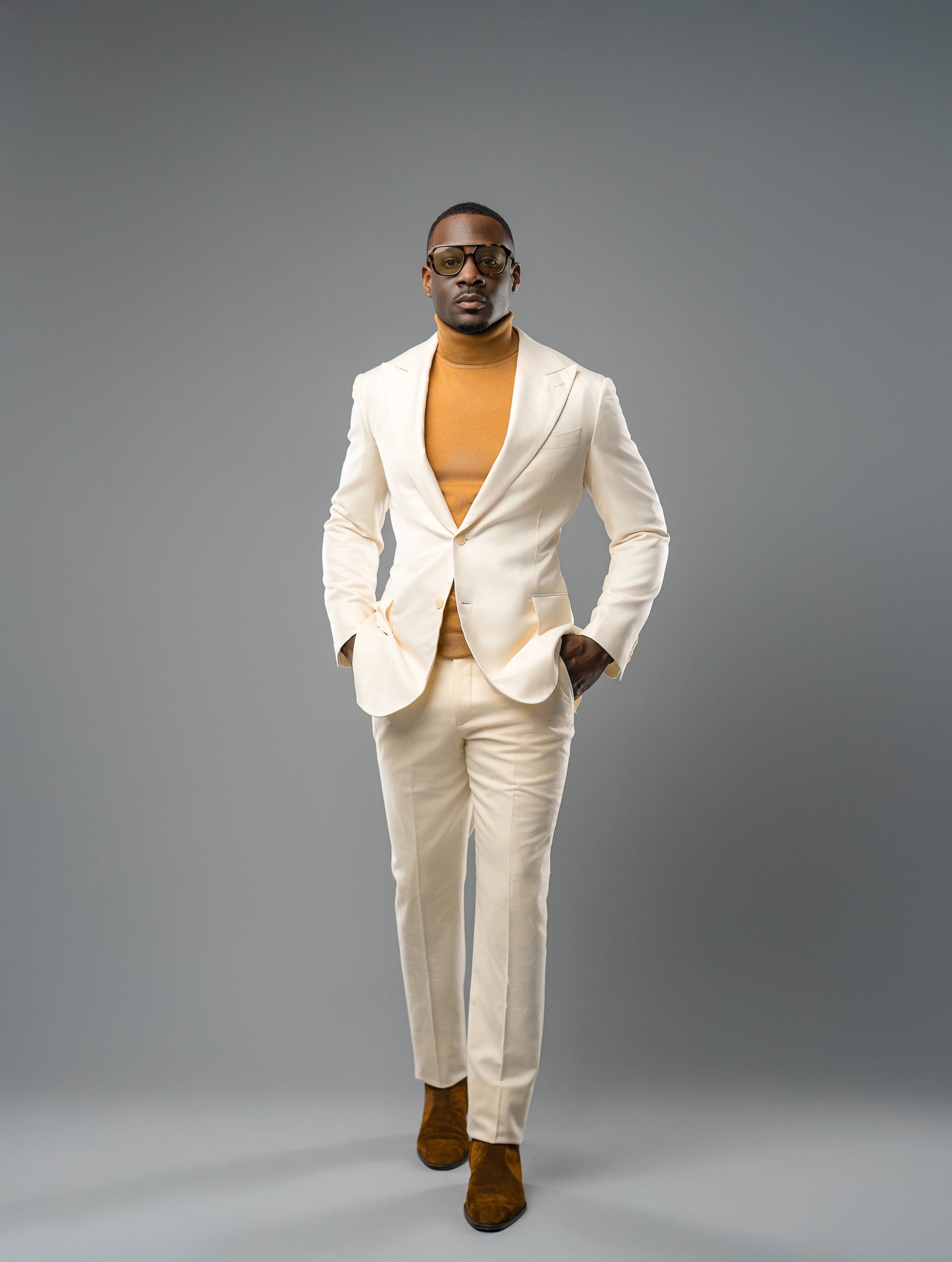 Men's Cream Suit